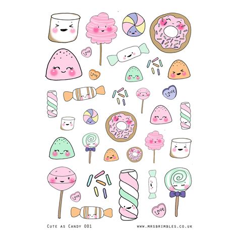Printable Candy Stickers